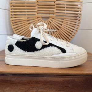 Soludos Yin Yang leather platform sneakers
